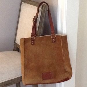 REDUCED!!! UGG Sheepskin & suede tote, Chestnut